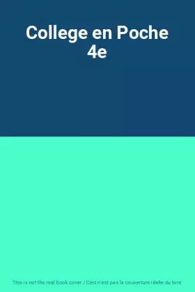 Couverture du produit · College en Poche 4e