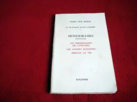 Couverture du produit · Le tragique dans l'homme :Monodrames