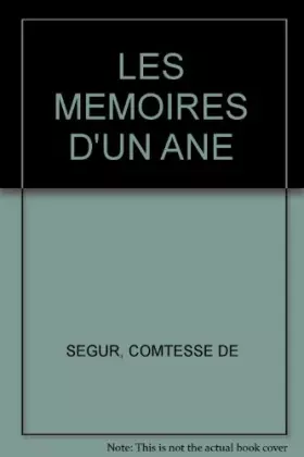 Couverture du produit · LES MEMOIRES D'UN ANE