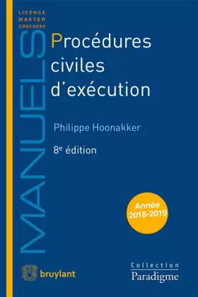 Couverture du produit · Procédures civiles d'exécution