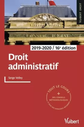 Couverture du produit · Droit administratif 2019/2020: Tout le cours et des conseils méthodologiques