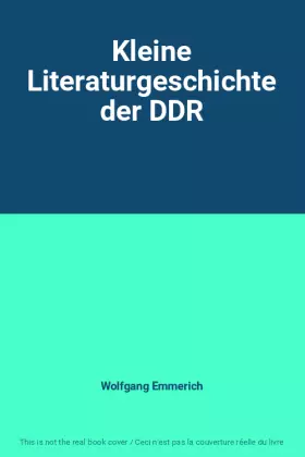 Couverture du produit · Kleine Literaturgeschichte der DDR