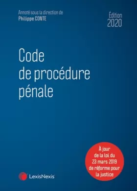 Couverture du produit · Code de procédure pénale 2020: + Livret Les 60 ans du Code de procédure pénale