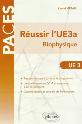 Couverture du produit · Réussir l'UE3a Biophysique PACES