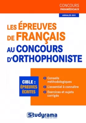 Couverture du produit · Préparer les épreuves de francais au concours d'orthophoniste B