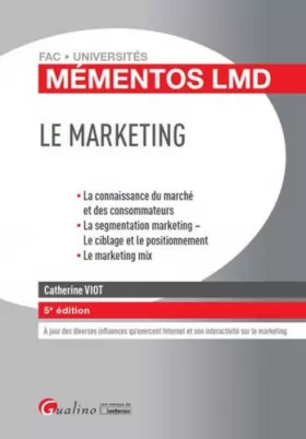 Couverture du produit · Mémentos LMD - Le marketing, 5ème Ed.
