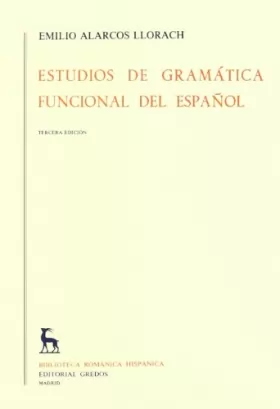 Couverture du produit · Estudios De Grammatice Funcion