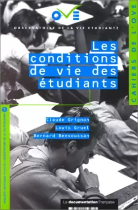 Couverture du produit · Les conditions de vie des étudiants : Enquête 1994