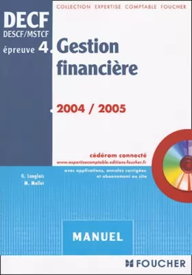 Couverture du produit · Foucher Expertise comptable : DECF, épreuve numéro 4 : Gestion financière, DESCF/MSTCF (Manuel)