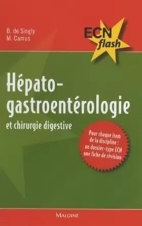 Couverture du produit · Hépato-gastroentérologie et chirurgie digestive