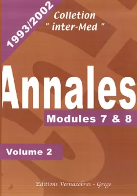 Couverture du produit · Annales 1993-2002: Volume 2, Modules 7 & 8