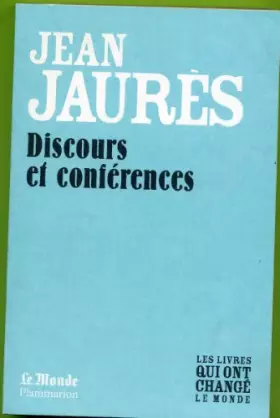 Couverture du produit · Discours et Conferences (Monde)