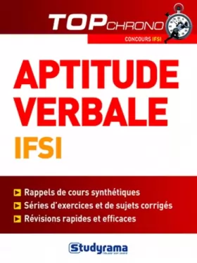Couverture du produit · Tests d'aptitude verbale IFSI