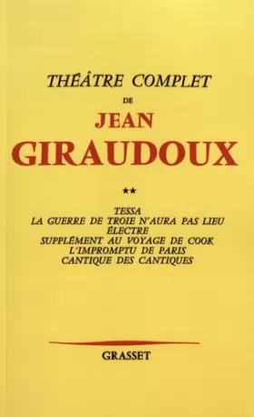 Couverture du produit · Théâtre /Jean Giraudoux Tome 2 : Tessa