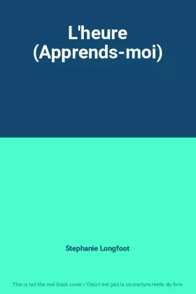 Couverture du produit · L'heure (Apprends-moi)