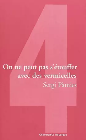 Couverture du produit · On ne peut pas s'étouffer avec des vermicelles