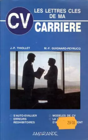 Couverture du produit · CV, les lettres clés de ma carrière