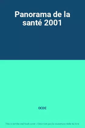 Couverture du produit · Panorama de la santé 2001