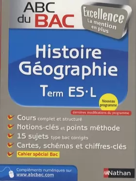 Couverture du produit · ABC du BAC Excellence Histoire - Géographie Term ES.L