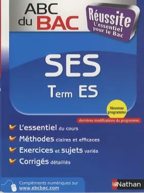 Couverture du produit · ABC du BAC Réussite SES Term ES