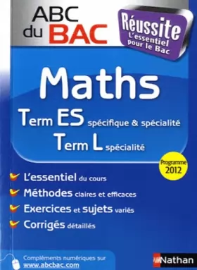 Couverture du produit · ABC du BAC Réussite Maths Term ES.L