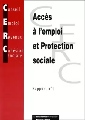Couverture du produit · Accès à l'emploi et protection sociale. Rapport N° 1