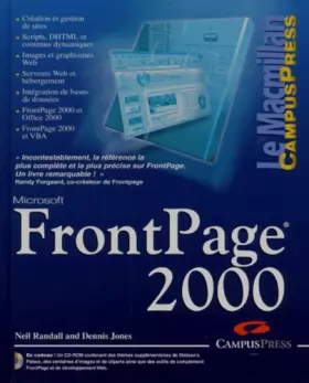 Couverture du produit · FrontPage 2000 (CD rom)