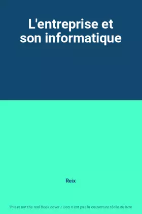 Couverture du produit · L'entreprise et son informatique
