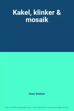 Couverture du produit · Kakel, klinker & mosaik