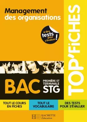 Couverture du produit · TOP'Fiches - Management des organisations 1re et Terminale STG