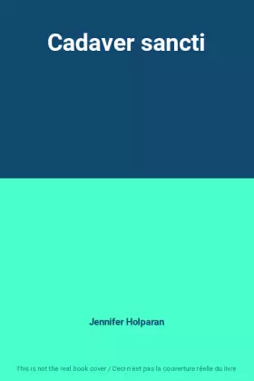 Couverture du produit · Cadaver sancti