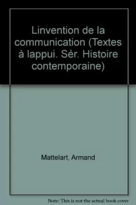 Couverture du produit · L'invention de la communication