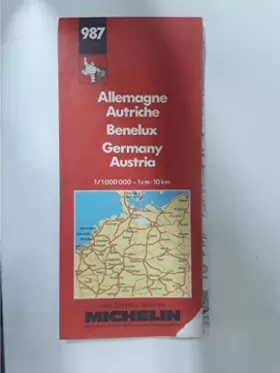 Couverture du produit · Allemagne, Autriche, Benelux, République Tchèque. Carte numéro 987, échelle 1/1000000