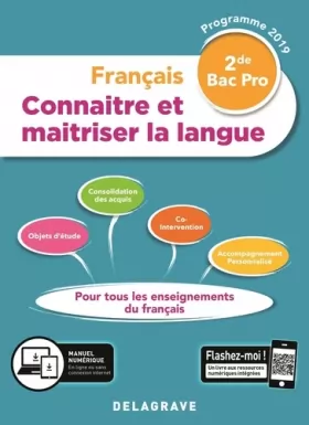 Couverture du produit · Connaitre et maitriser la langue 2de Bac Pro (2019) - Pochette élève: Français