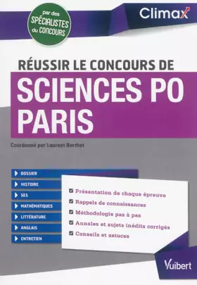 Couverture du produit · Réussir le concours de Sciences Po Paris