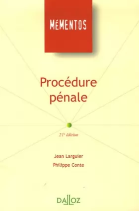 Couverture du produit · Procédure pénale : Edition 2006
