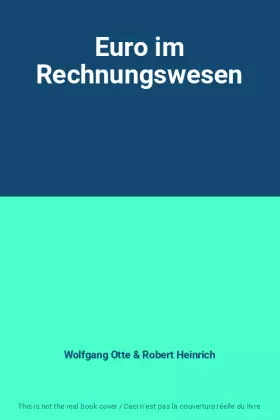 Couverture du produit · Euro im Rechnungswesen