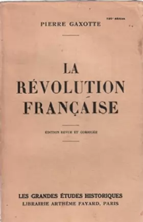 Couverture du produit · La revolution française