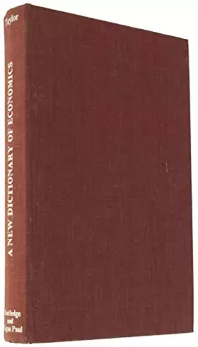 Couverture du produit · New Dictionary of Economics