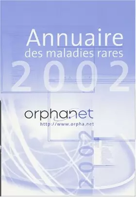 Couverture du produit · Annuaire des maladies rares 2002