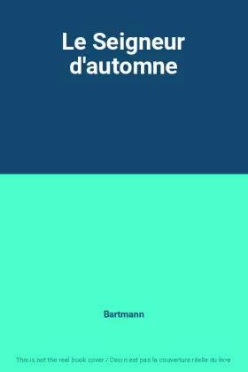 Couverture du produit · Le Seigneur d'automne