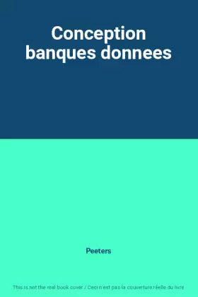 Couverture du produit · Conception banques donnees