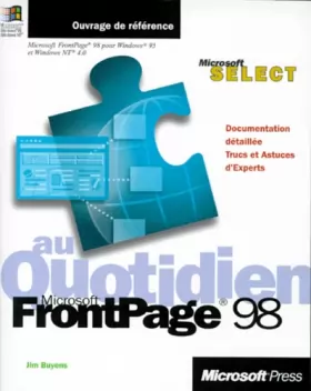 Couverture du produit · Microsoft FrontPage 98 au quotidien