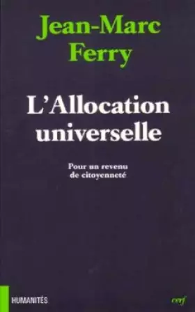 Couverture du produit · L'ALLOCATION UNIVERSELLE. Pour un revenu de citoyenneté