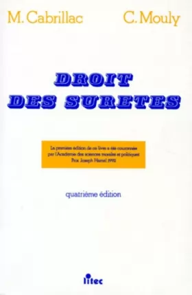 Couverture du produit · Droit des suretes  4e ed.1997 (ancienne édition)