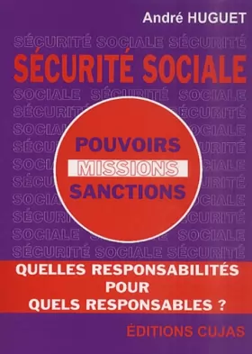 Couverture du produit · Sécurité sociale: Pouvoirs, Missions, Sanctions