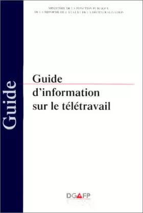 Couverture du produit · Guide d'information sur le télétravail