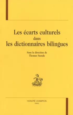 Couverture du produit · Les écarts culturels dans les dictionnaires bilingues