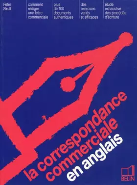 Couverture du produit · La correspondance commerciale en anglais