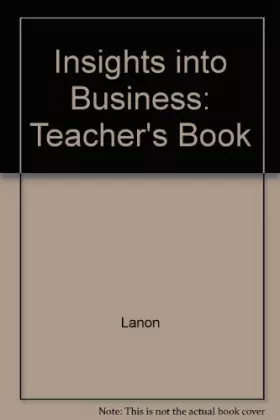 Couverture du produit · Insights into Business Teachers Book